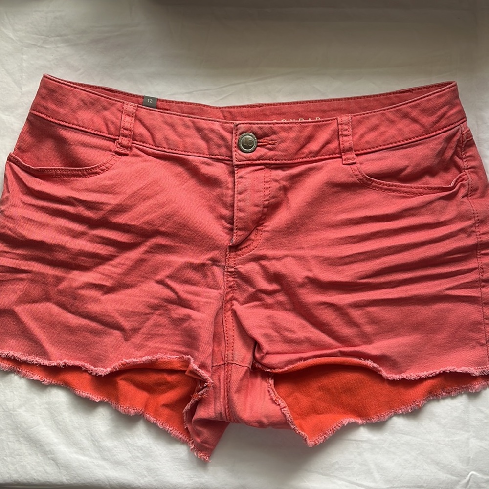 Faded Red/Pink Shorts - LAUREN CONRAD